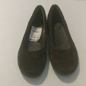 ROCKPORT BROWN SUEDE SHOES SIZE  5.5M LEATHER